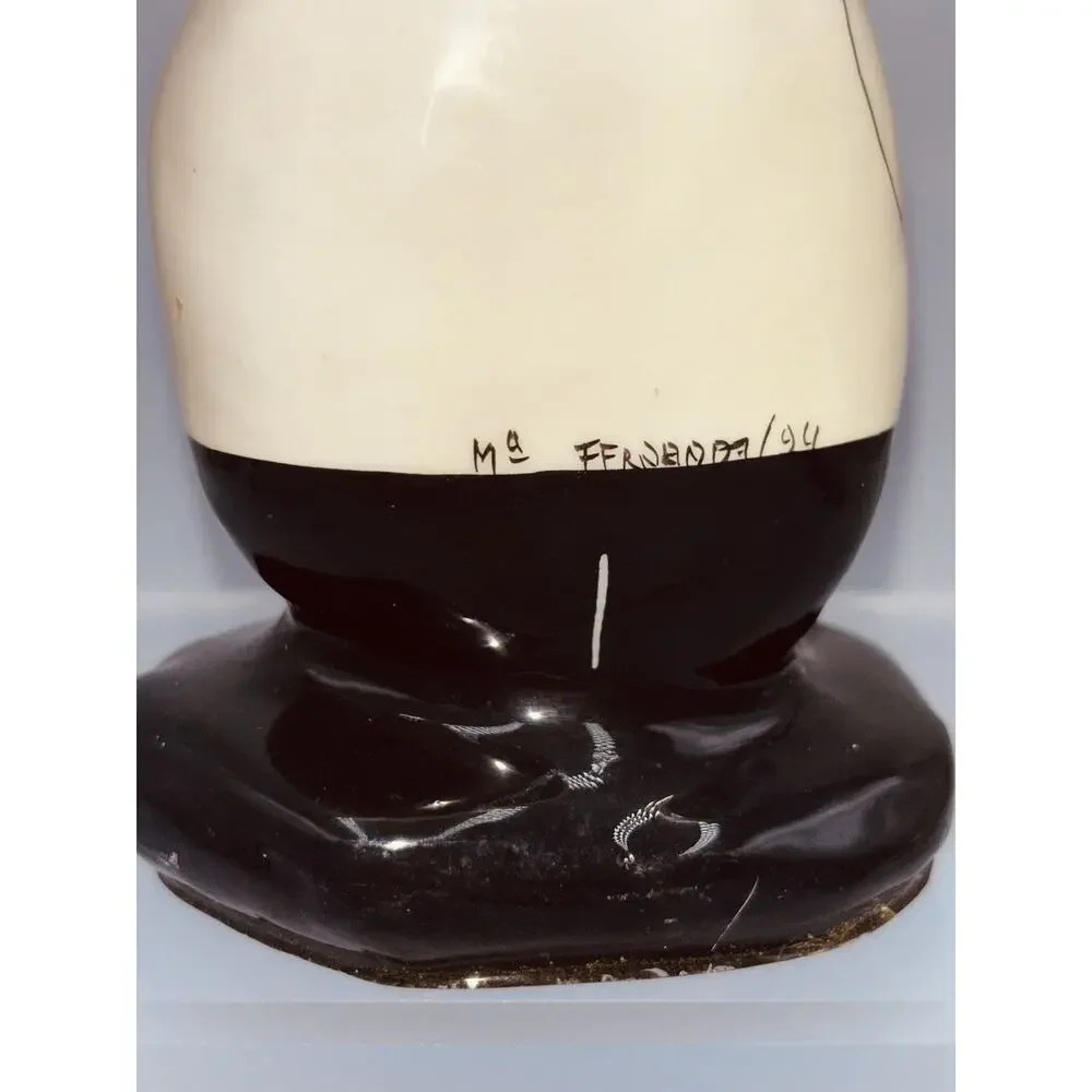 Vtg Rock Heads Doctor Figurine Paperweight Hand-painted Signed MB Fenrada/94